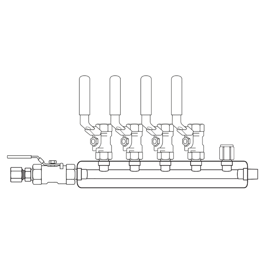 M4044030 Manifolds Stainless Steel Single Sided