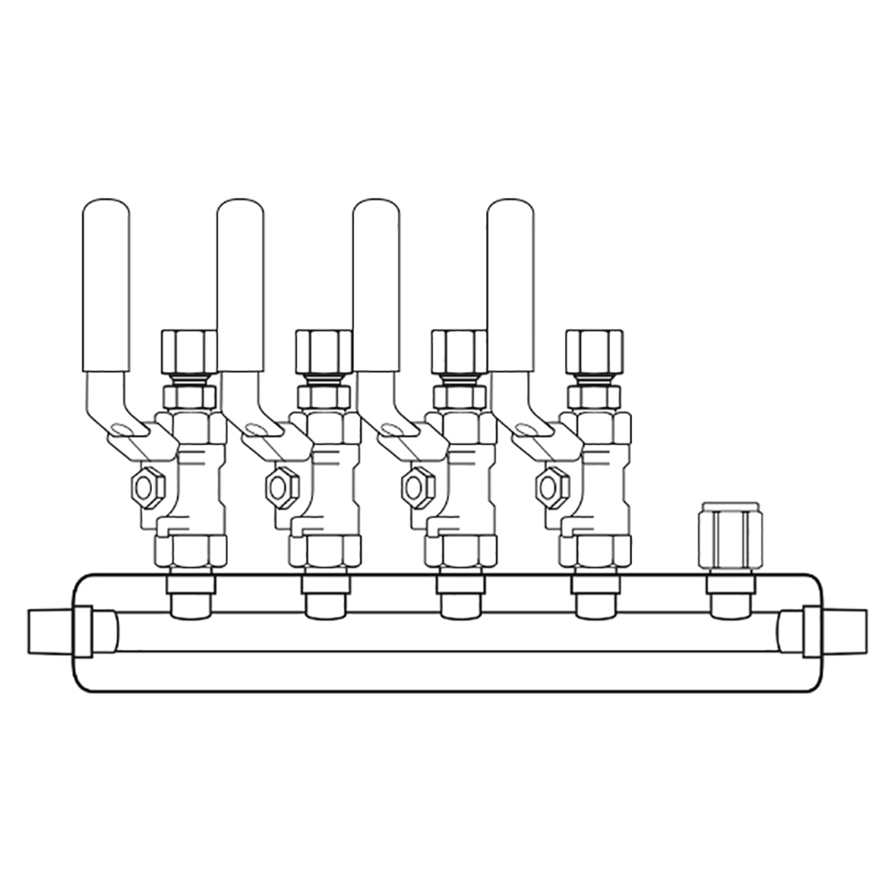 M4044100 Manifolds Stainless Steel Single Sided