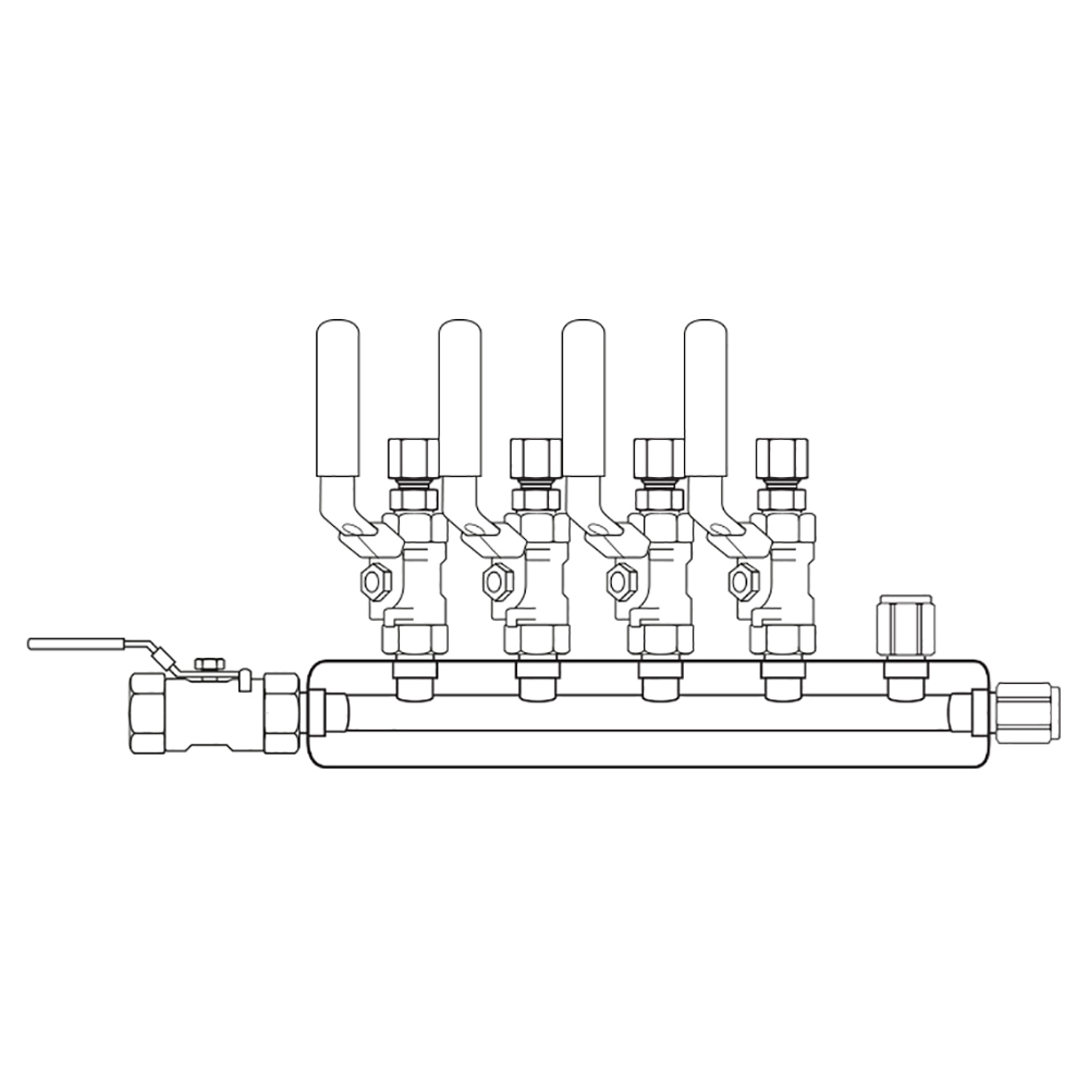 M4044111 Manifolds Stainless Steel Single Sided