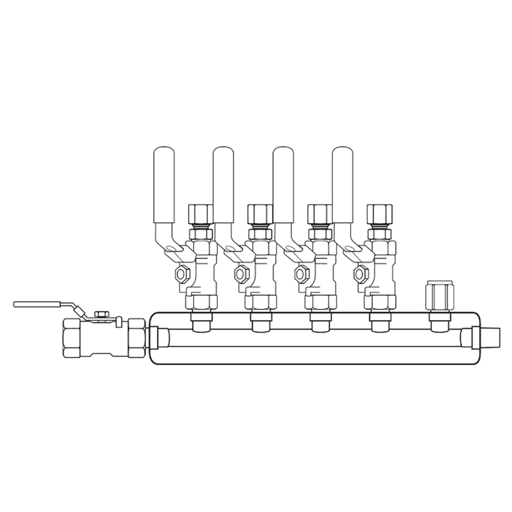 M4044210 Manifolds Stainless Steel Single Sided