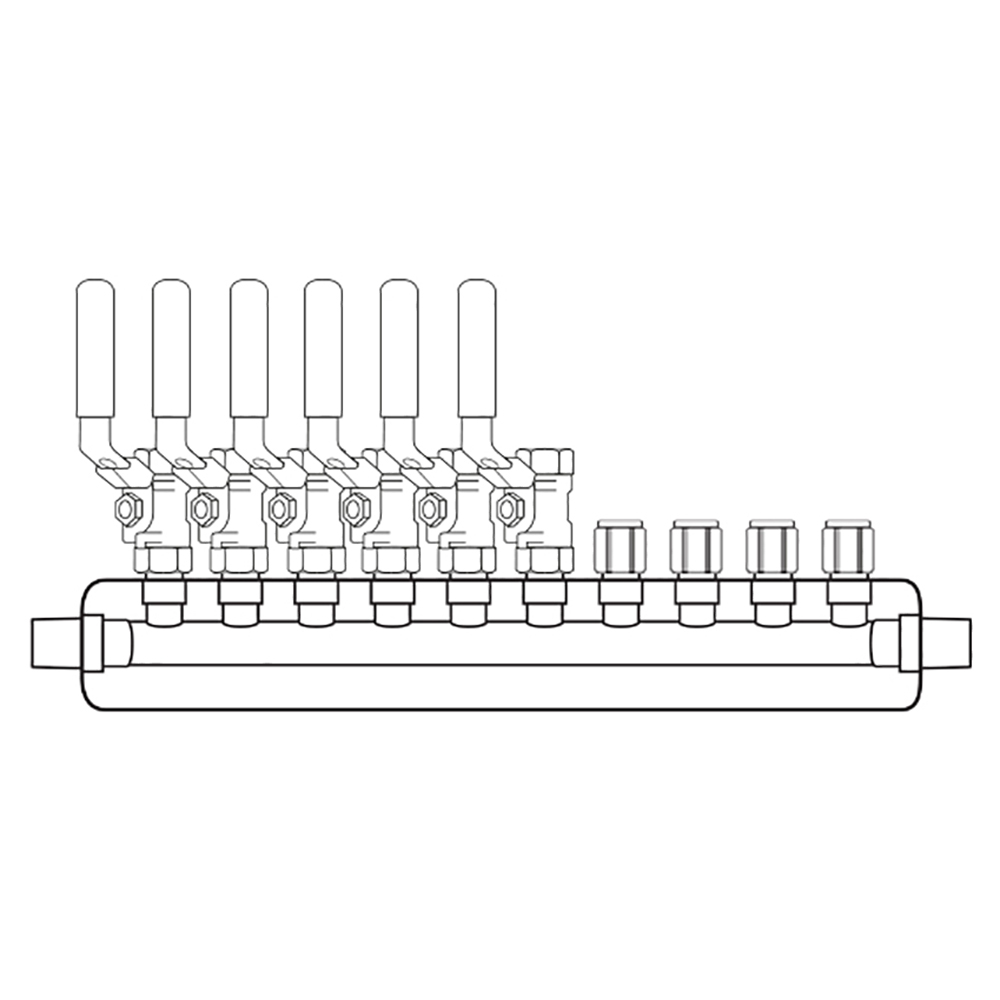 M4064000 Manifolds Stainless Steel Single Sided