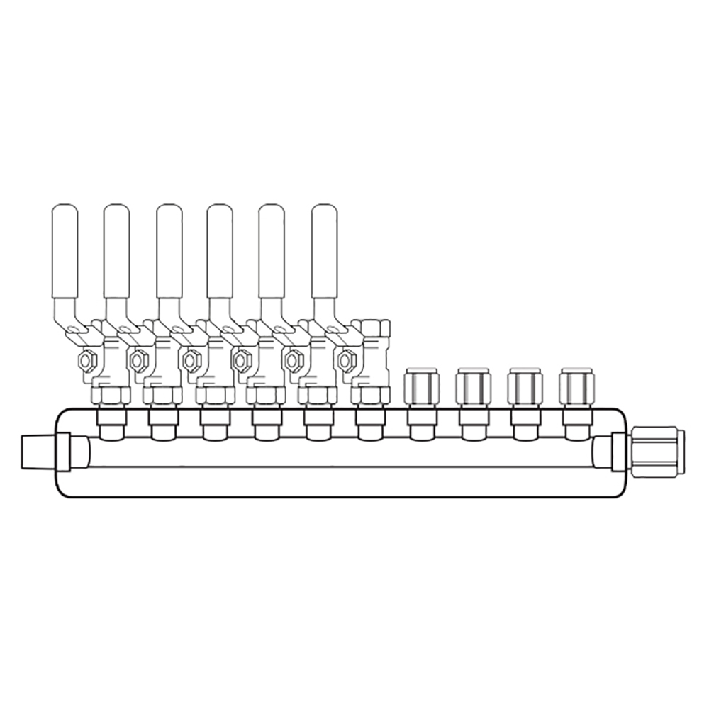 M4064001 Manifolds Stainless Steel Single Sided