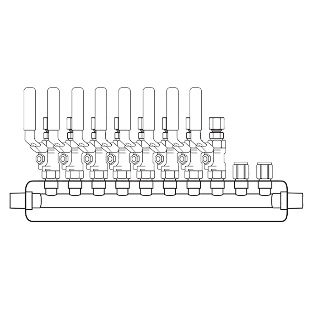 M4084200 Manifolds Stainless Steel Single Sided