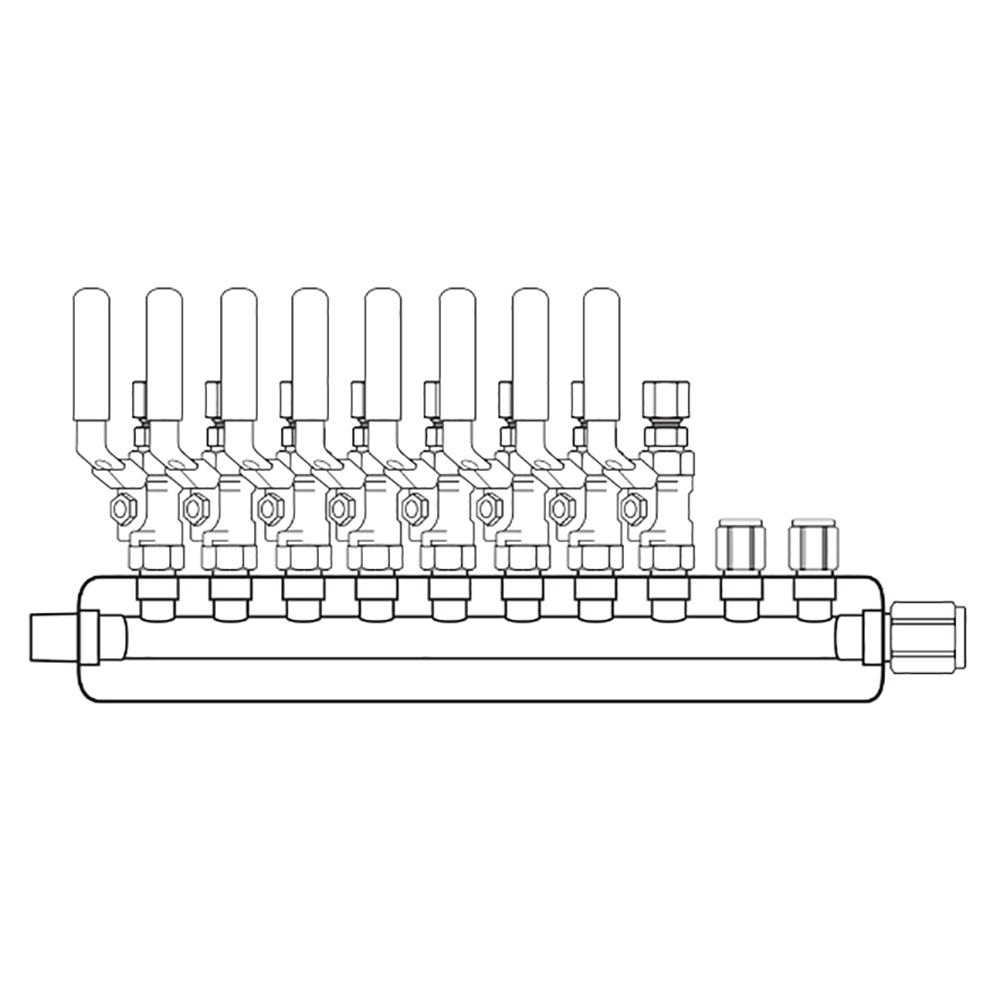 M4084201 Manifolds Stainless Steel Single Sided