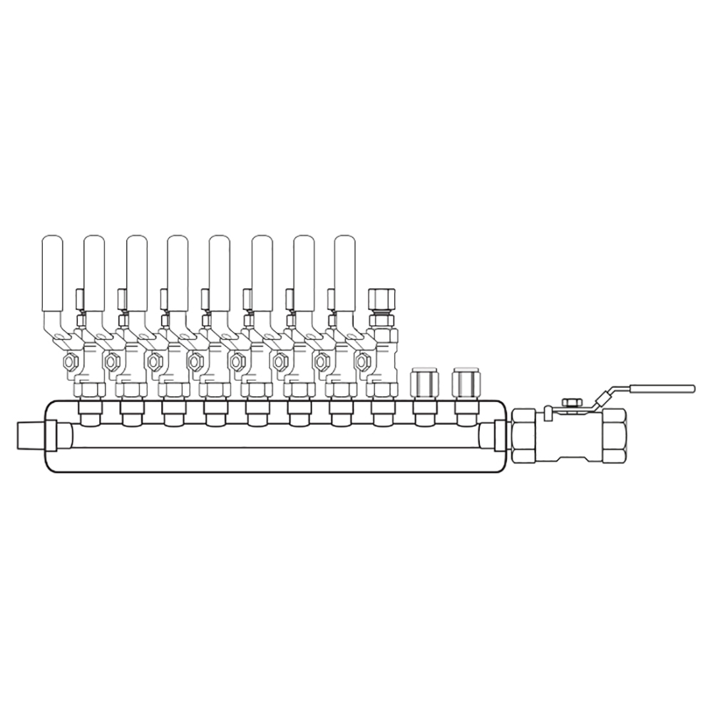 M4084202 Manifolds Stainless Steel Single Sided