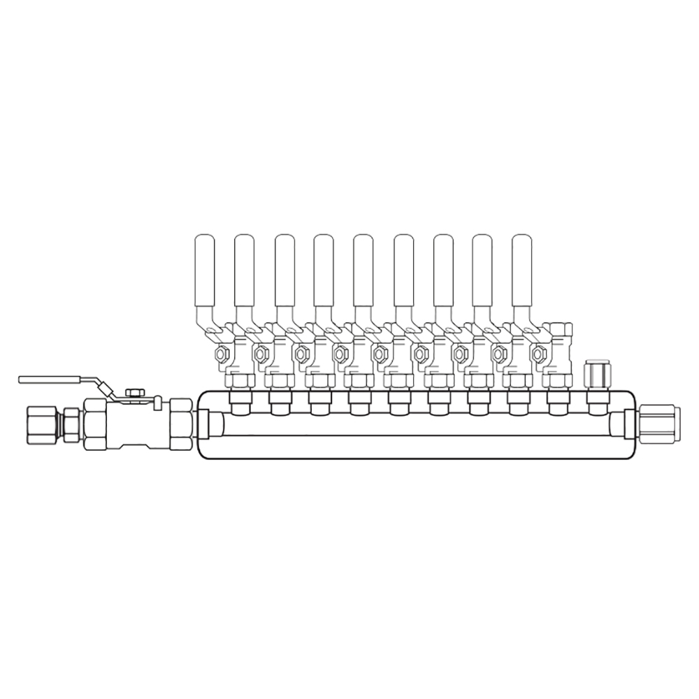 M4094041 Manifolds Stainless Steel Single Sided